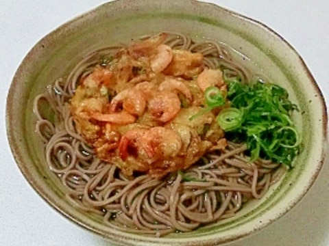 自家製そばつゆで☆天ぷらそば